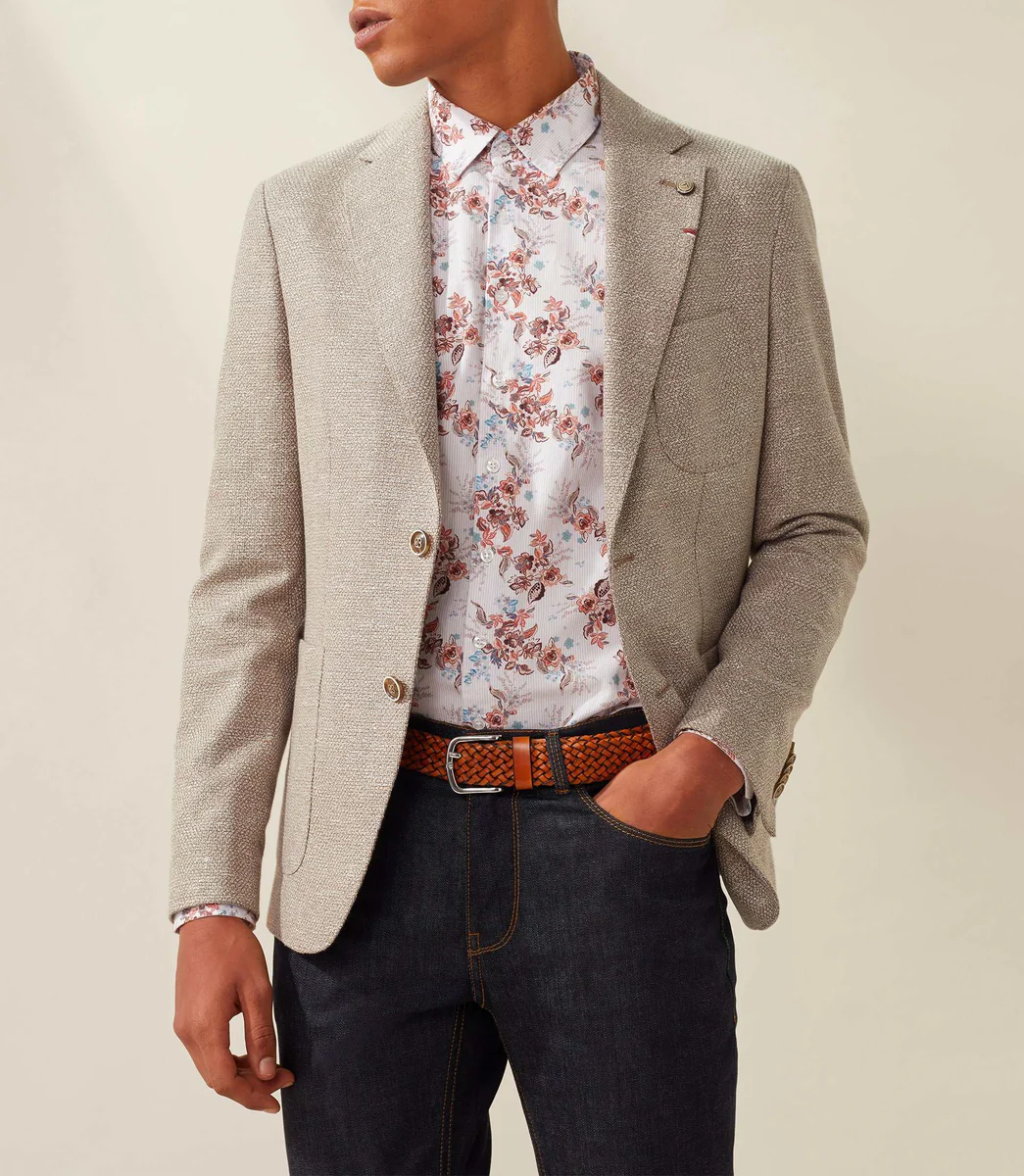 Veste casual beige 