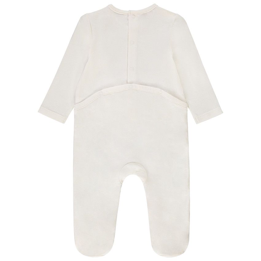 Dors-bien en jersey print fantaisie pour bébé garçon - Ecru