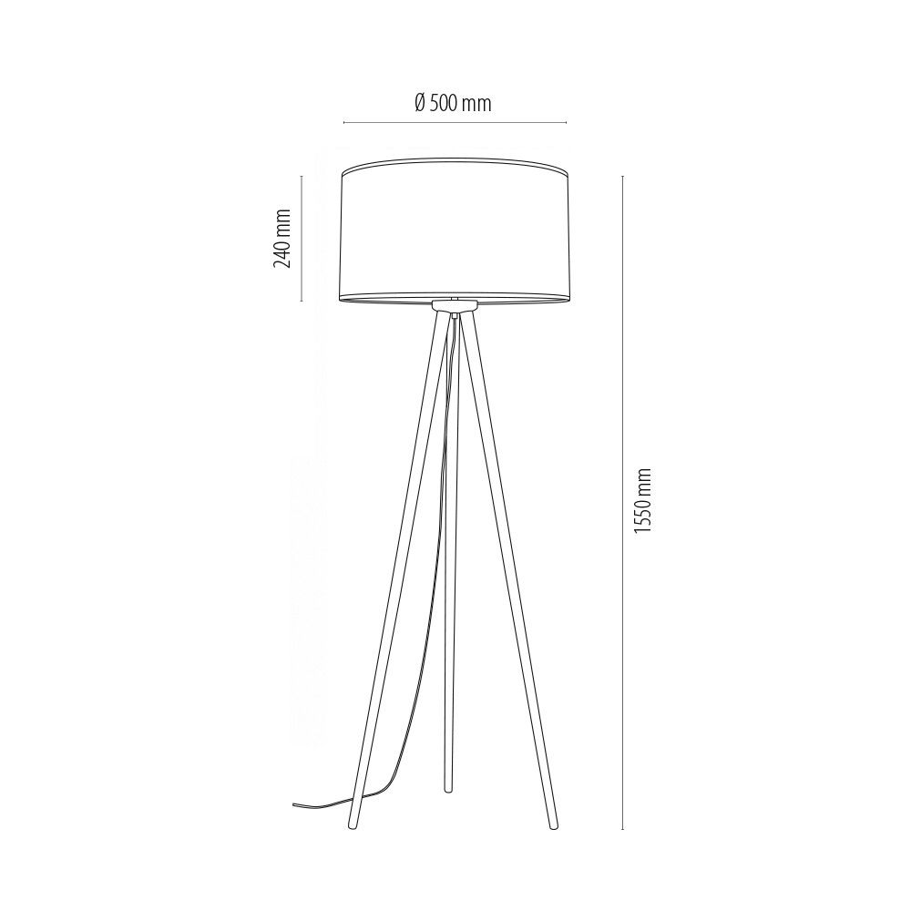 GULVLAMPE BRITOP BOHO 1XE27 60W OLJET EIK