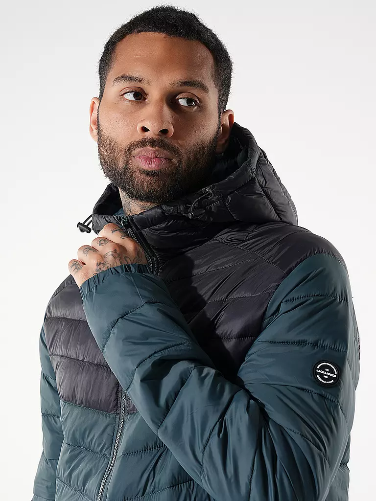 JACK & JONES Steppjacke JJESPRINT  petrol