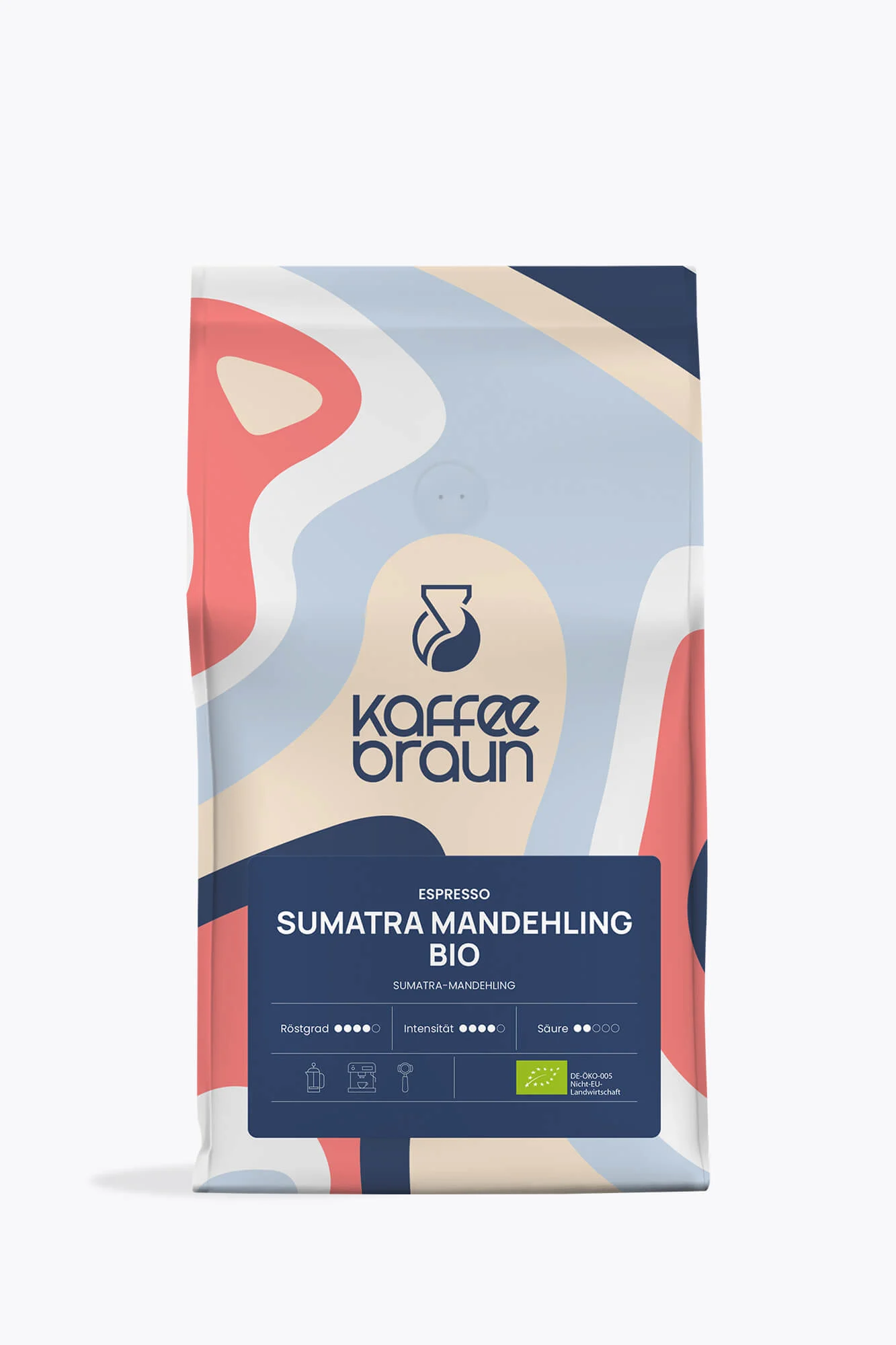 Kaffee Braun Espresso Sumatra Bio 500g