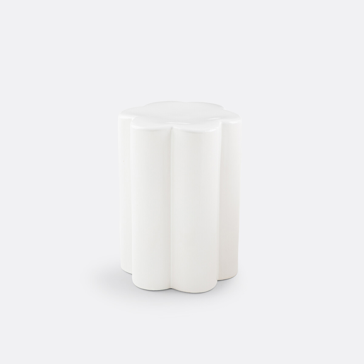 LA REDOUTE INTERIEURS<br>Mesa lateral em formato de flor, em cerâmica Jelly