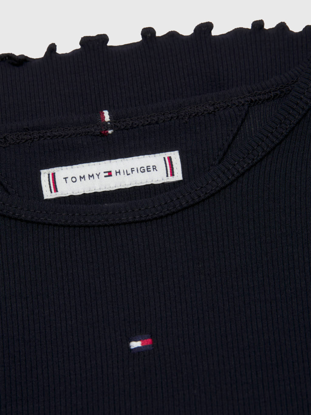 Tommy Hilfiger longsleeve ESSENTIAL RIB donkerblauw