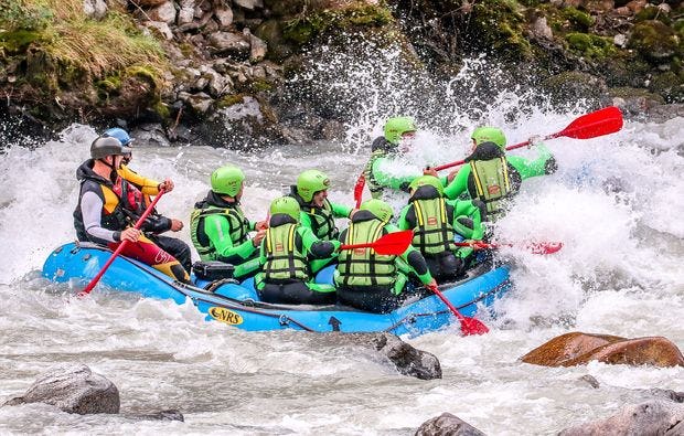 Raftingwochenende in Haiming auf dem Inn als besonderes Geschenk