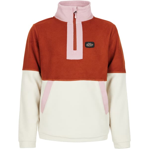 Sweat polaire PROTEST PRTFERN JR 1/4 ZIP TOP ULURU RUST