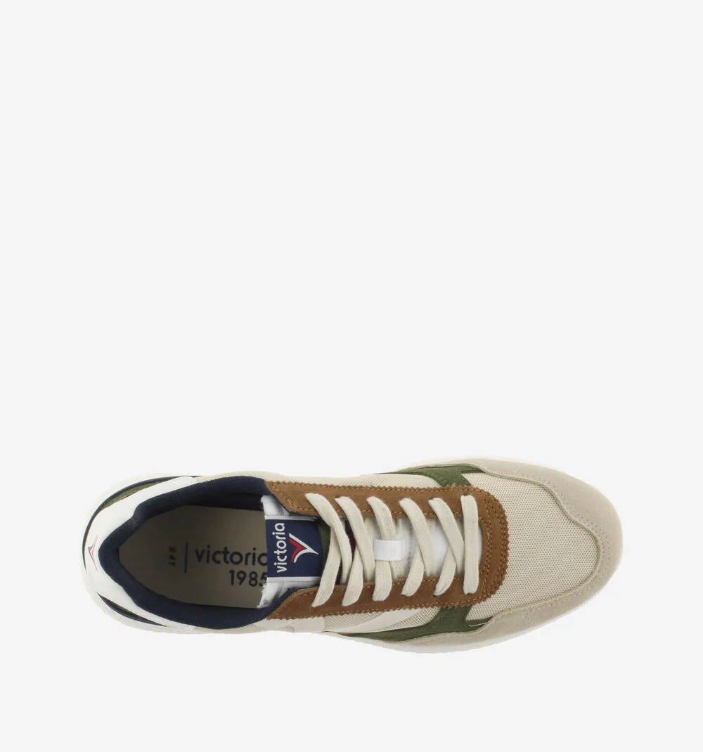 ANIMA - SPORT RETRO Baskets en mesh pour homme TAUPE