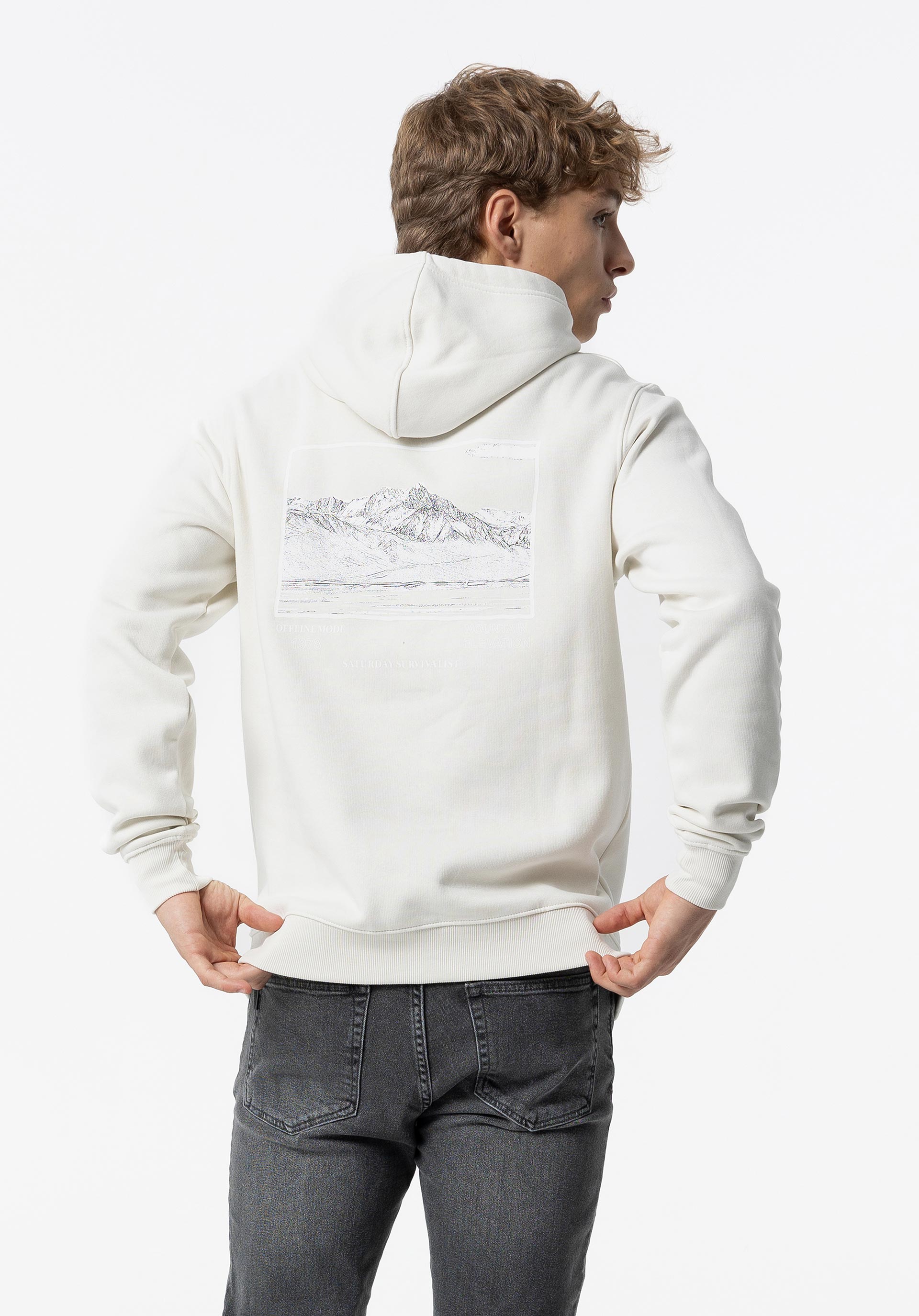 Hoodie com Estampado nas Costas