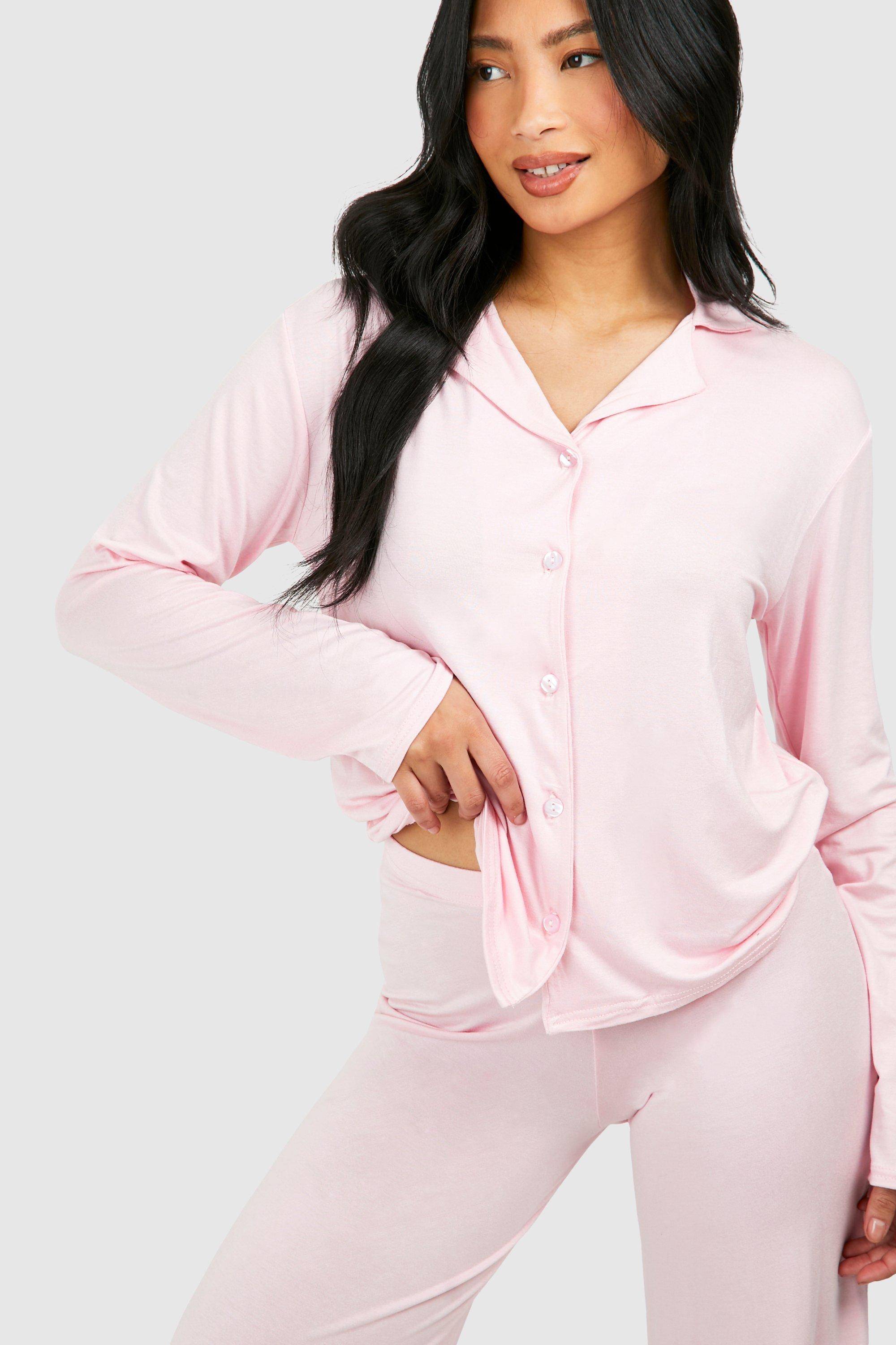 boohoo Ensemble pyjama pour petites avec chemise à manches longues et pantalon
