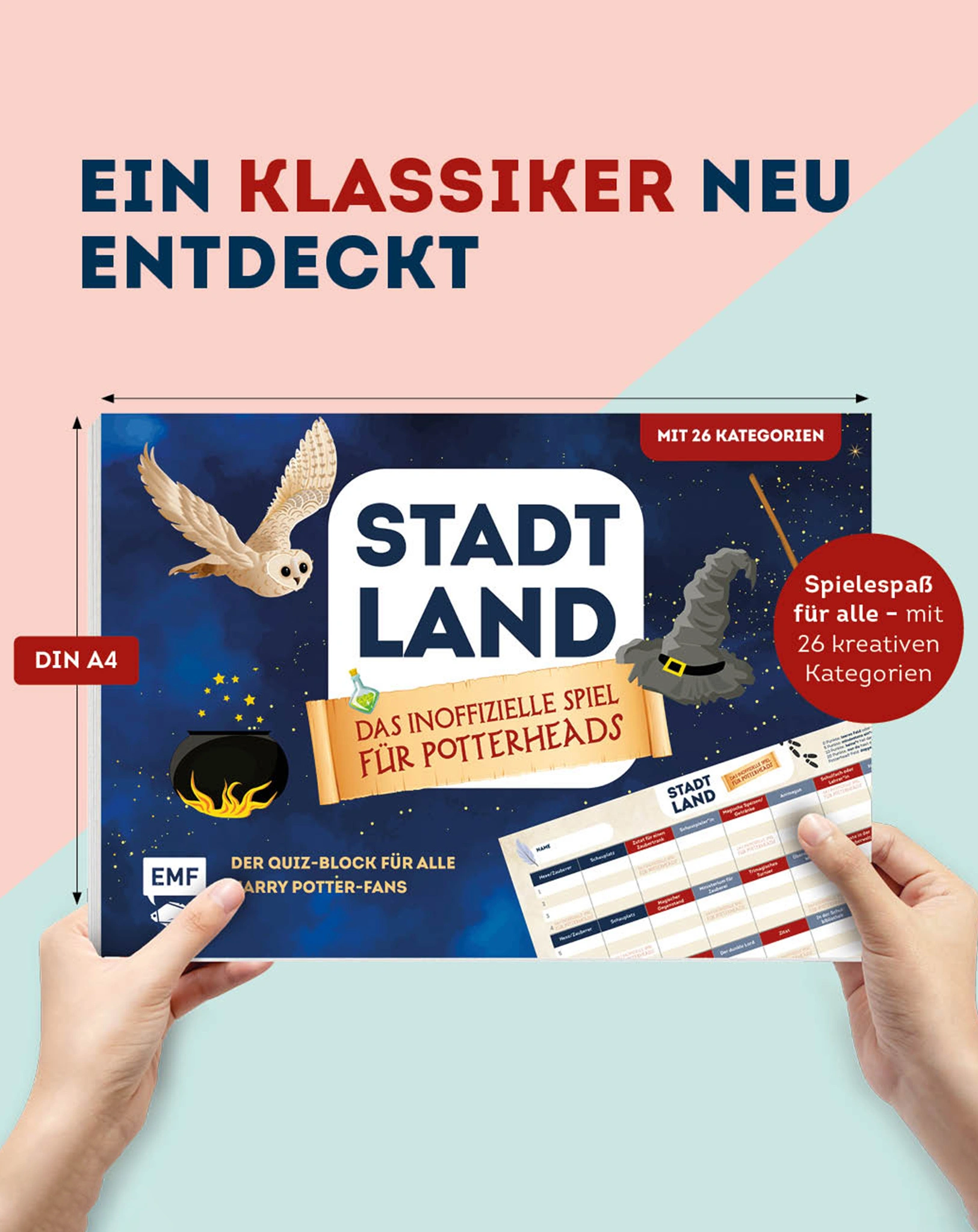 Stadt, Land, ... Das inoffizielle Spiel für Potter-Fans - Der Quiz-Block für alle Fans von Harry Potter und magischen Welten
