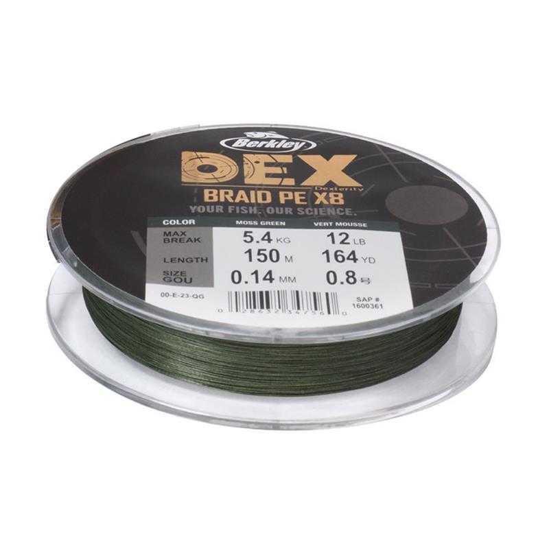 Tresse Berkley Dex Braid X8 Moss Green - 3000M