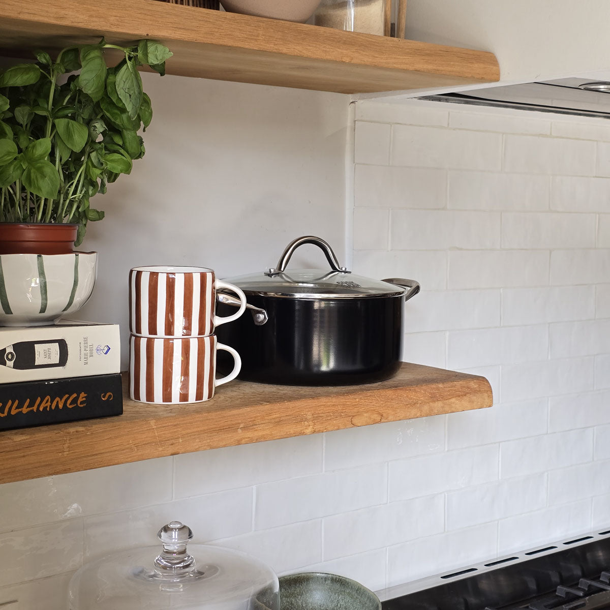 Signature Honey Kookpan met deksel 20 cm - RVS