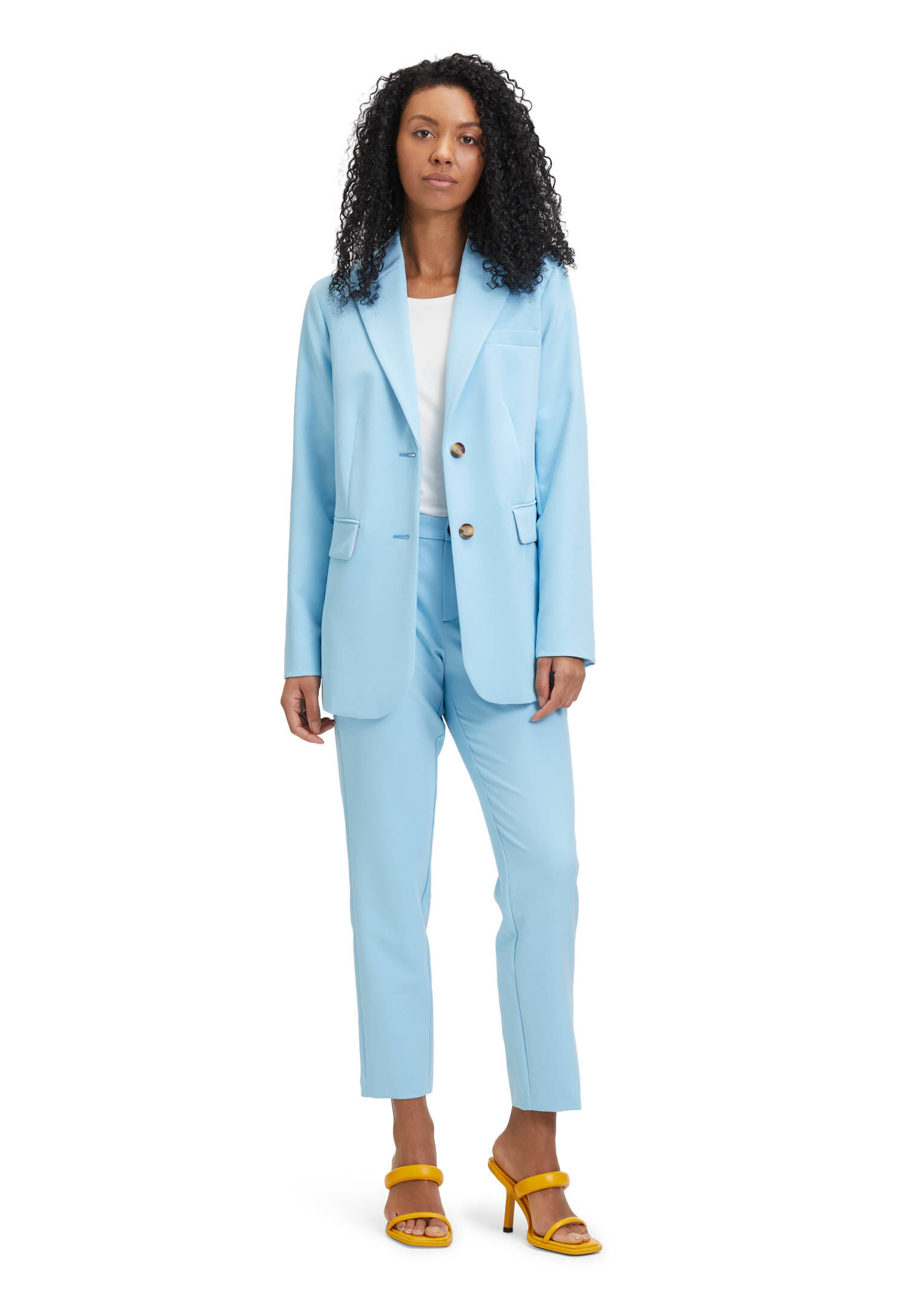 Cartoon| Damen Businessblazer gerader Schnitt