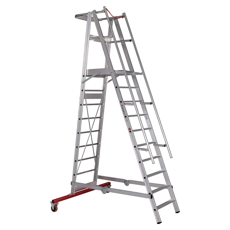 Euroline Premium 32777 Mobiele platformladder met 10 treden