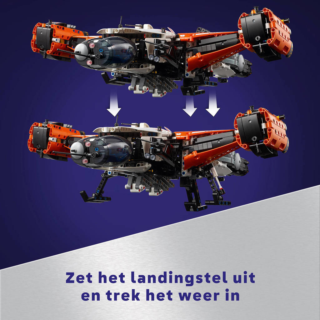 Gaaf ruimteschip met veel optiesVTOL Vrachtruimteschip LT81 Ruimte Speelgoed Bouwpakket voor Kinderen 42181