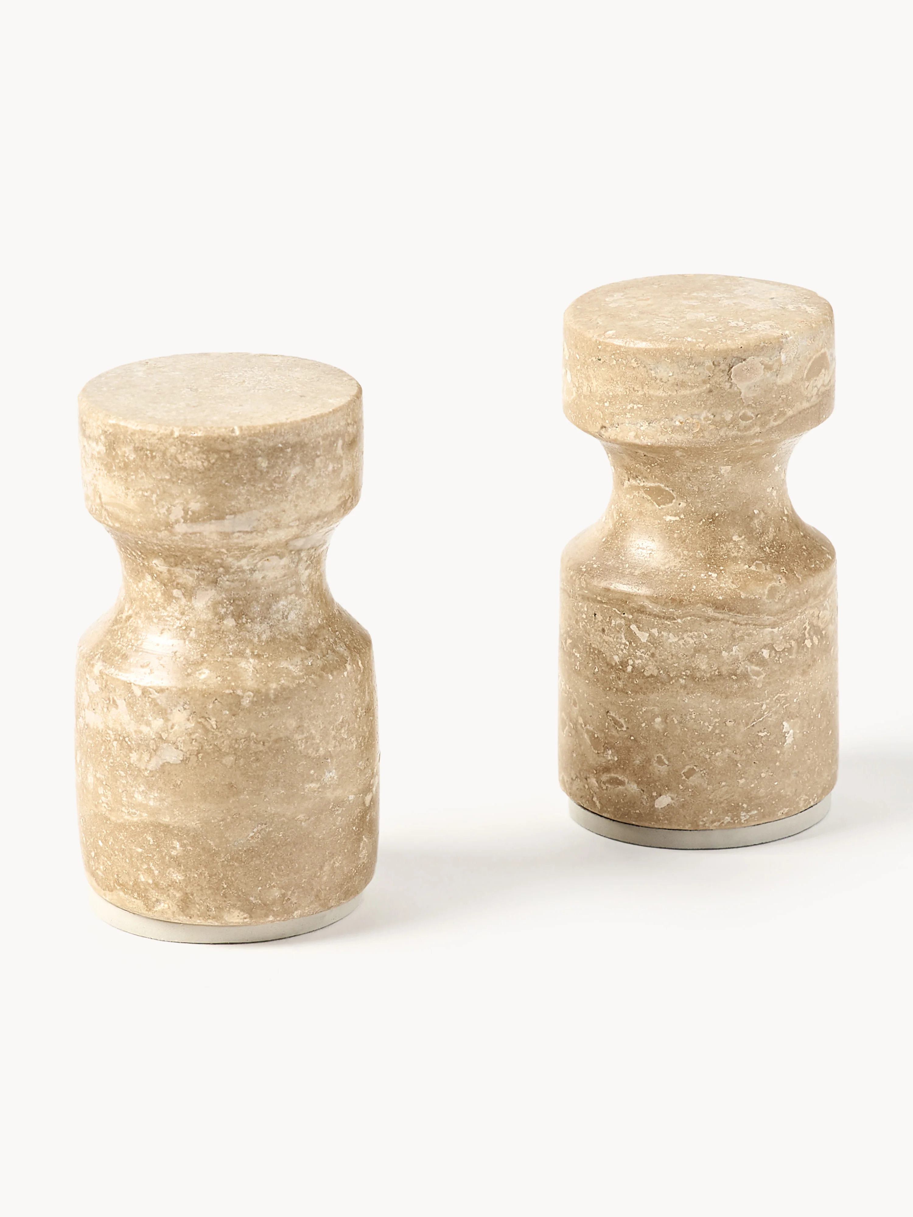 Travertin wandhaken Disa, 2 stuks