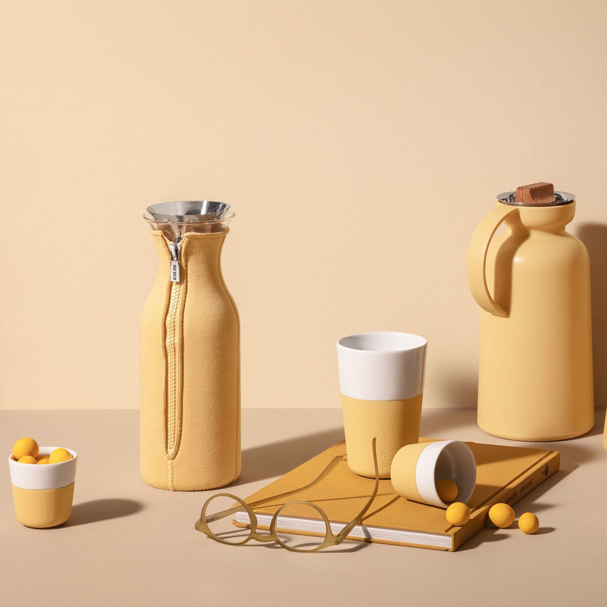 2 Espresso-kopper, golden sand