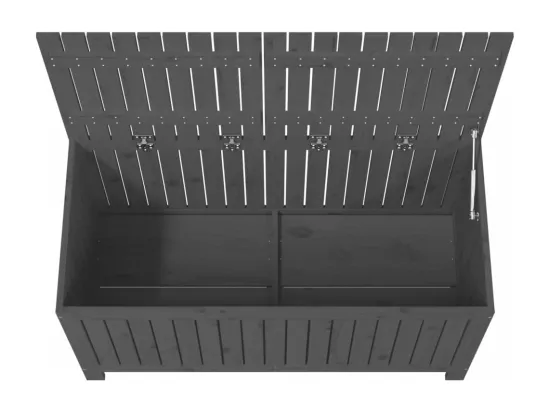 Prolenta Premium - Boîte de rangement de jardin Gris 121x55x64 cm Bois de pin