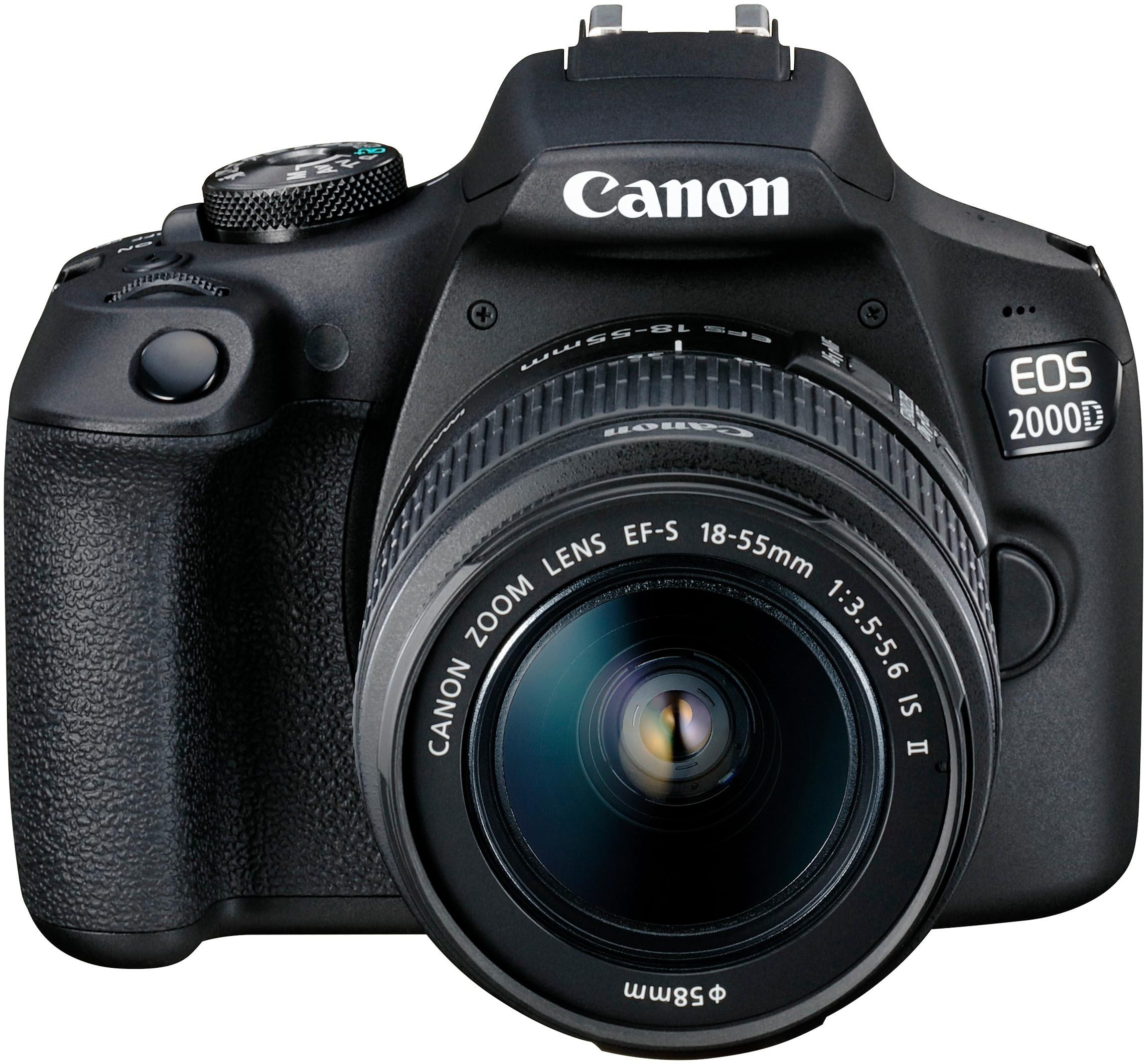 Canon Spiegelreflexkamera »EOS 2000D Kit« EF-S 18-55 IS II , 24,1 , NFC , inkl. inkl. EF-S 18-55 IS II Objektiv
