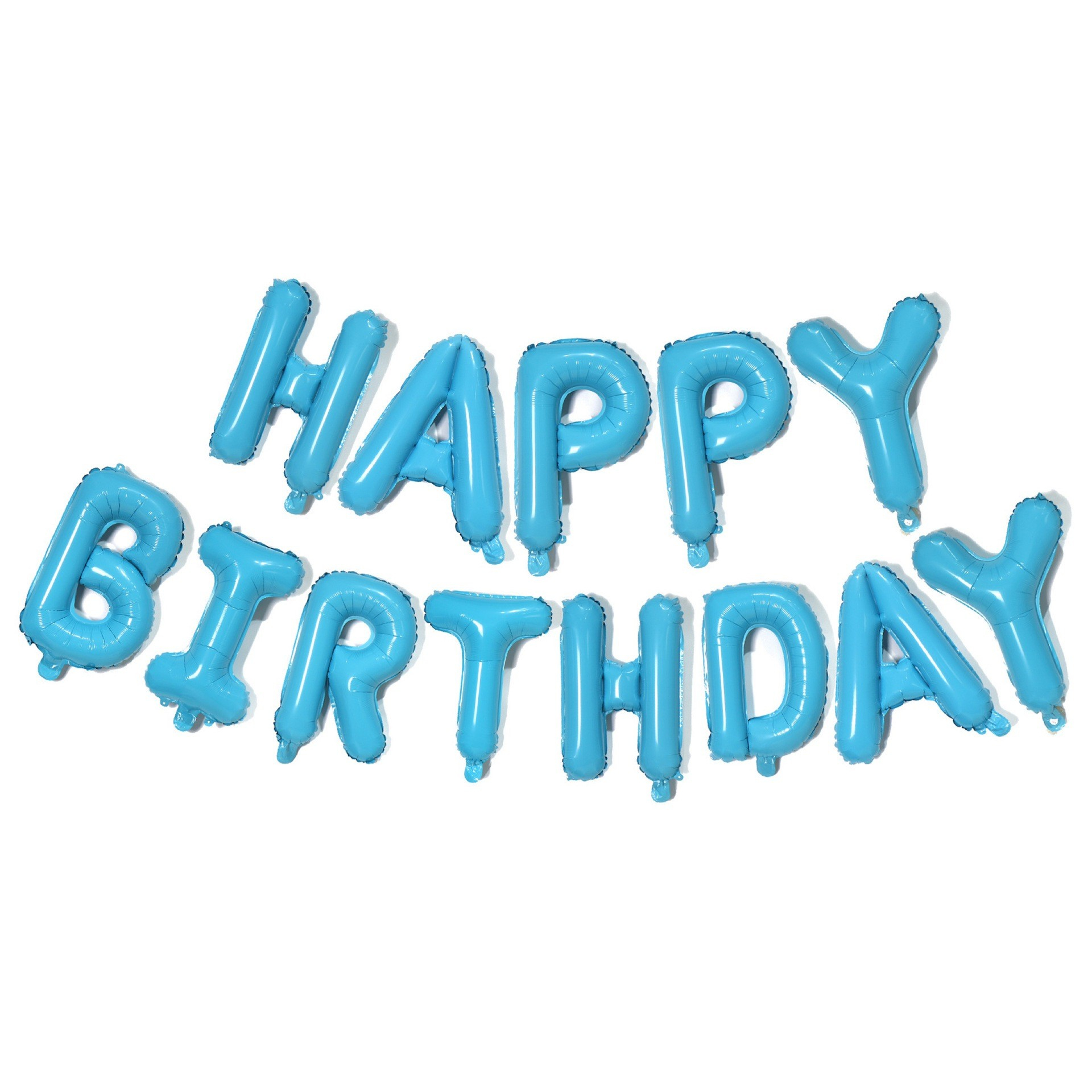 (53-tlg. Set) Party Ballons Latex- und Folienballons mit Konfetti   Ballon Girlande - Hellblau