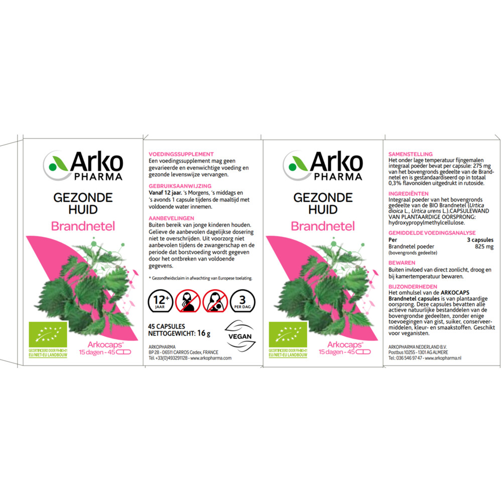 Arkopharma Brandnetel 45 capsules