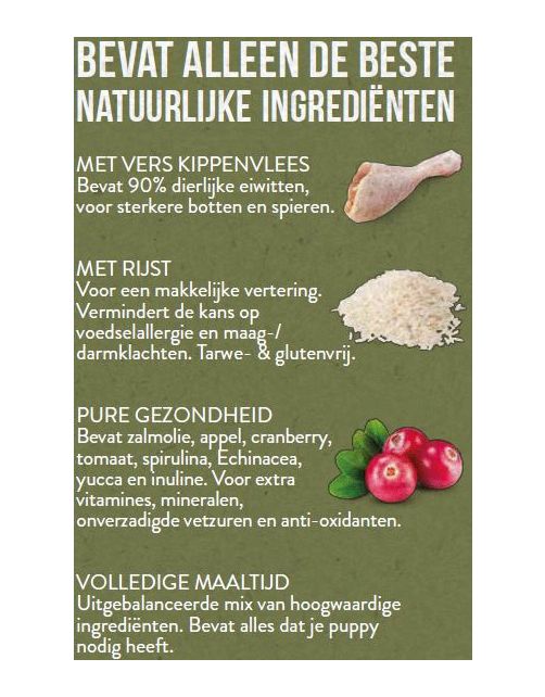 Pets Place Naturals Puppy Large Breed Kip - Hondenvoer