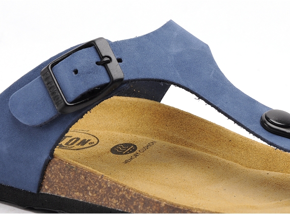 Plakton mules et sabots plats femme bolero bleu