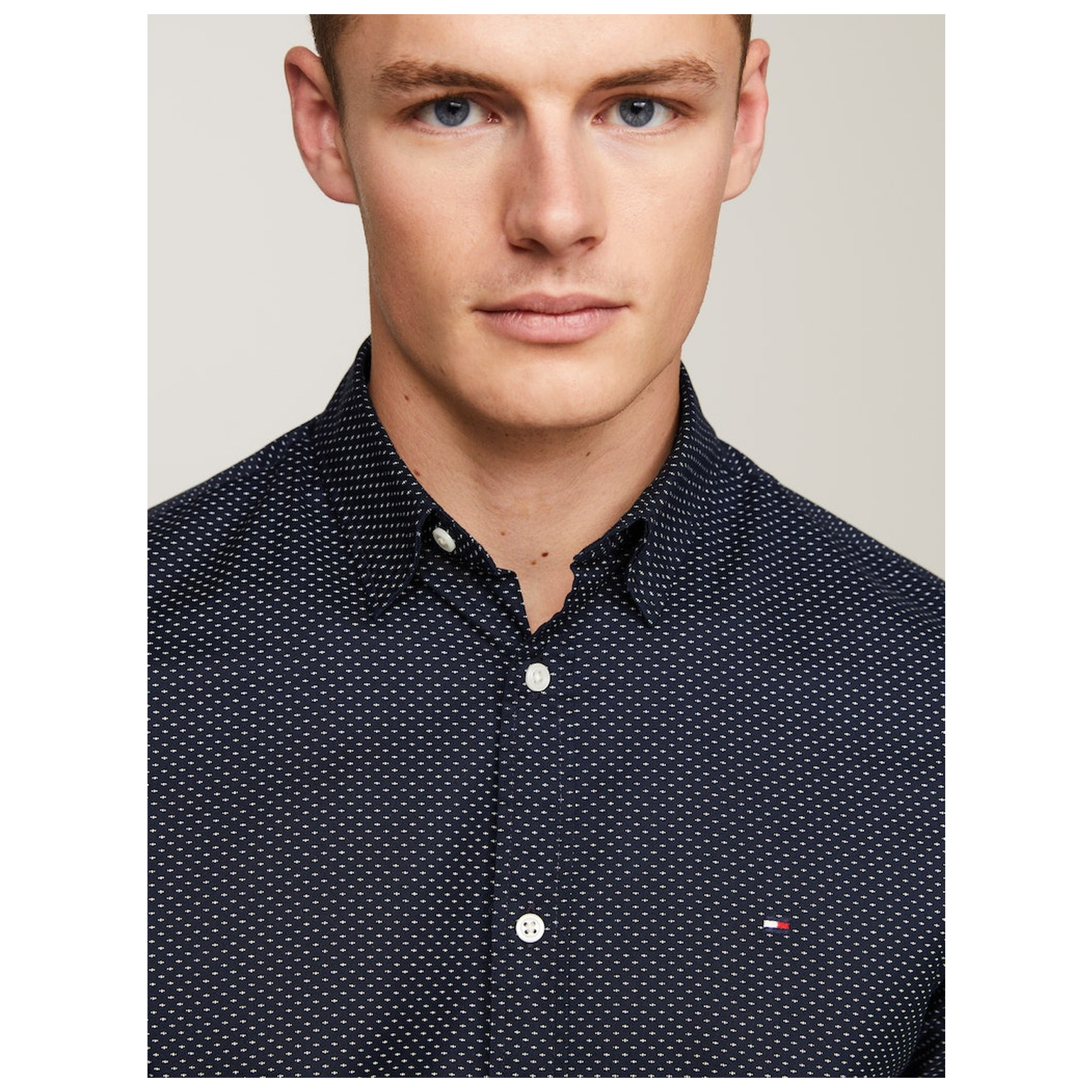 Tommy Hilfiger NATURAL SOFT MINI PRT SHIRT S/