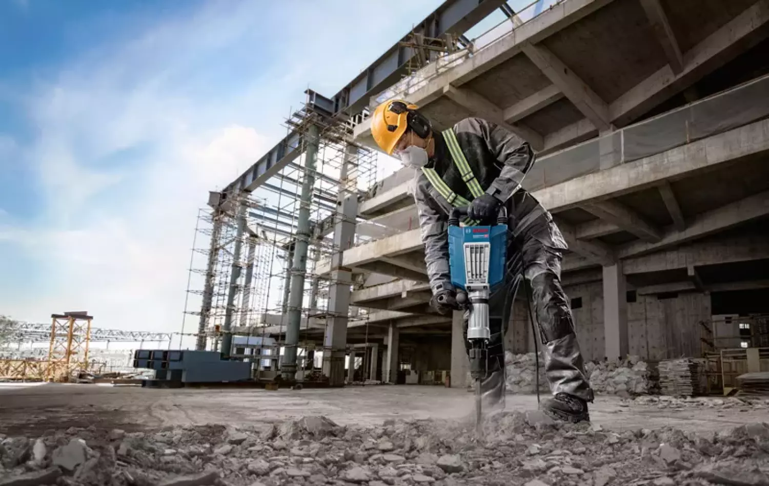 Bosch GSH 14 C HEX 22 Breekhamer in koffer