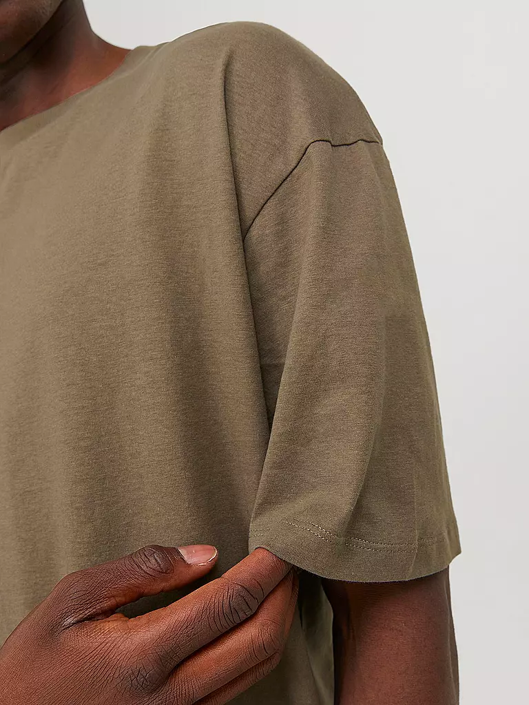 JACK & JONES T-Shirt JJEBRADLEY hellbraun