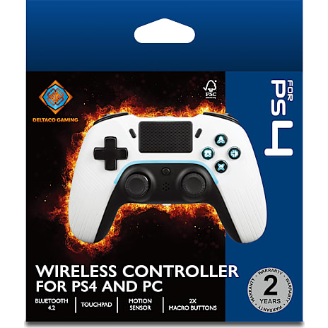PS4 Controller Deltaco - Hvid