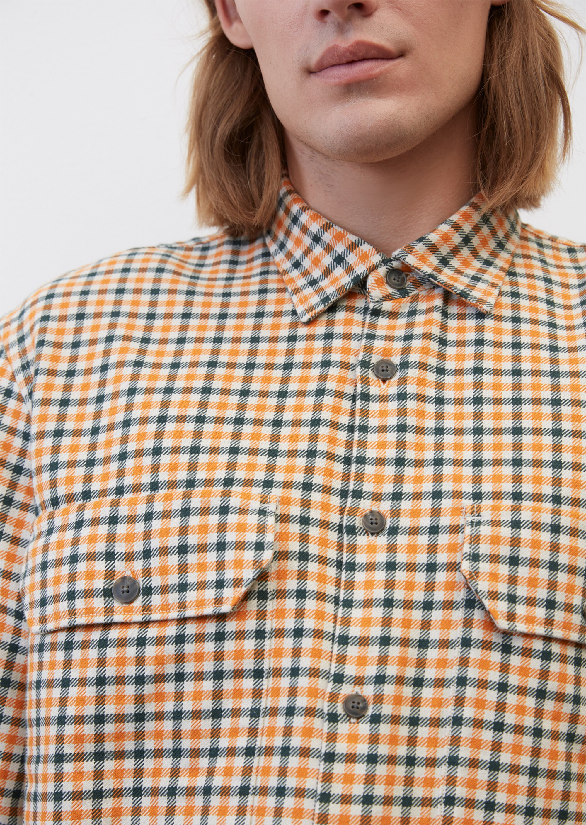 Winter-Twill Langarm-Hemd relaxed aus reiner Bio-Baumwolle