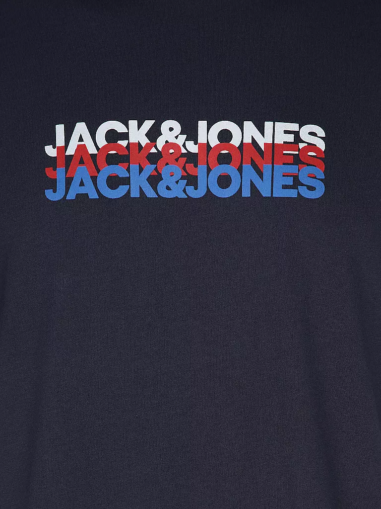 JACK & JONES T-Shirt JJCYBER dunkelblau