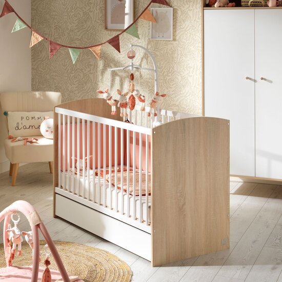 Access Tiroir de lit 60x120   Bois blanc        de               Sauthon Baby's Sweet Home