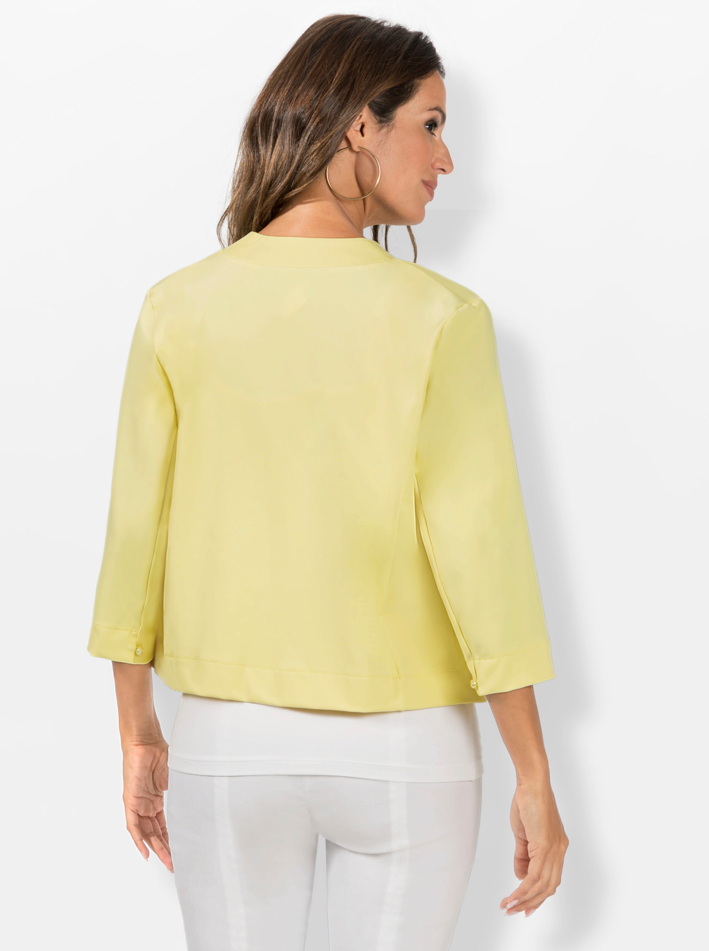 Shirtjacke in zitrone