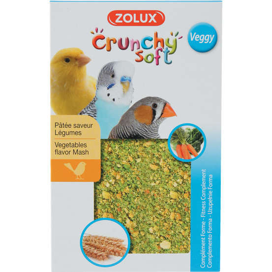 Pâtée aux légumes Crunchy Soft Veggy pour bec crochu - 150 g
