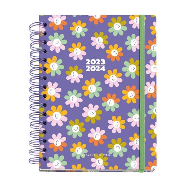 Miquelrius Agenda Escolar 2023-2024 Plus Diária Olwen Daisy Multilingue 15 5x21 3 cm