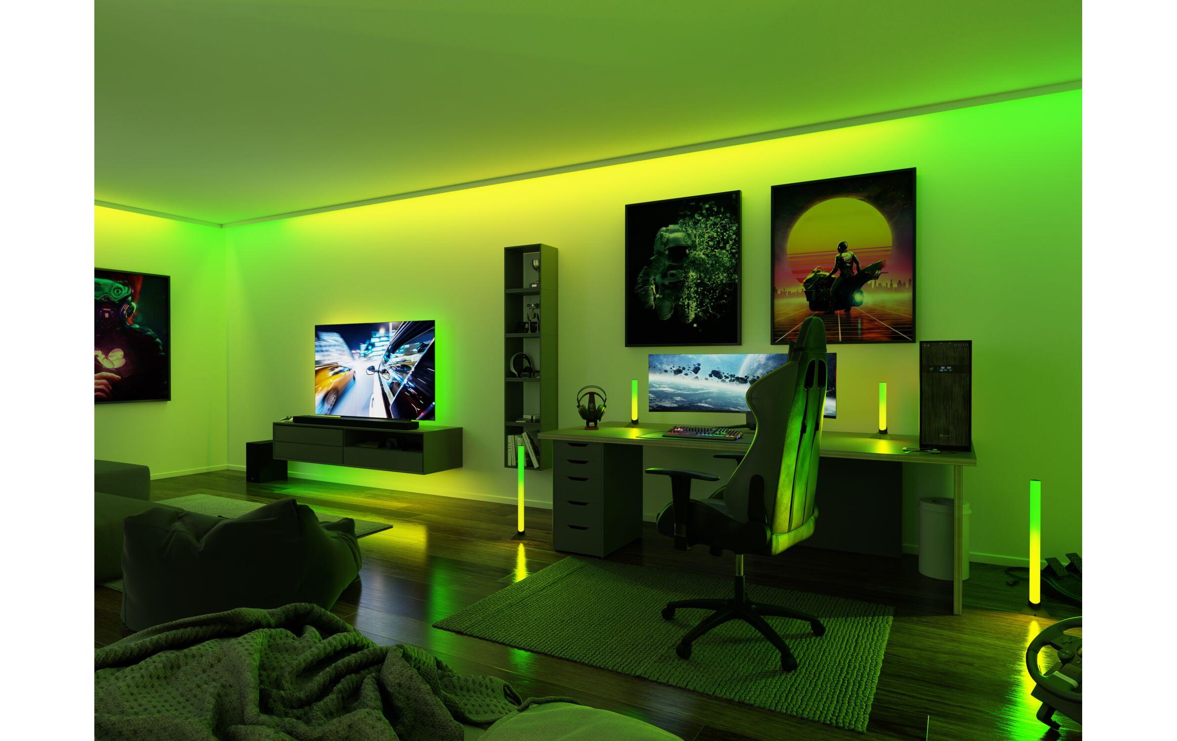EntertainLED Lightbar Dynamic RGB, 60 cm, Schwarz, 2er SetLED-Lichtleiste