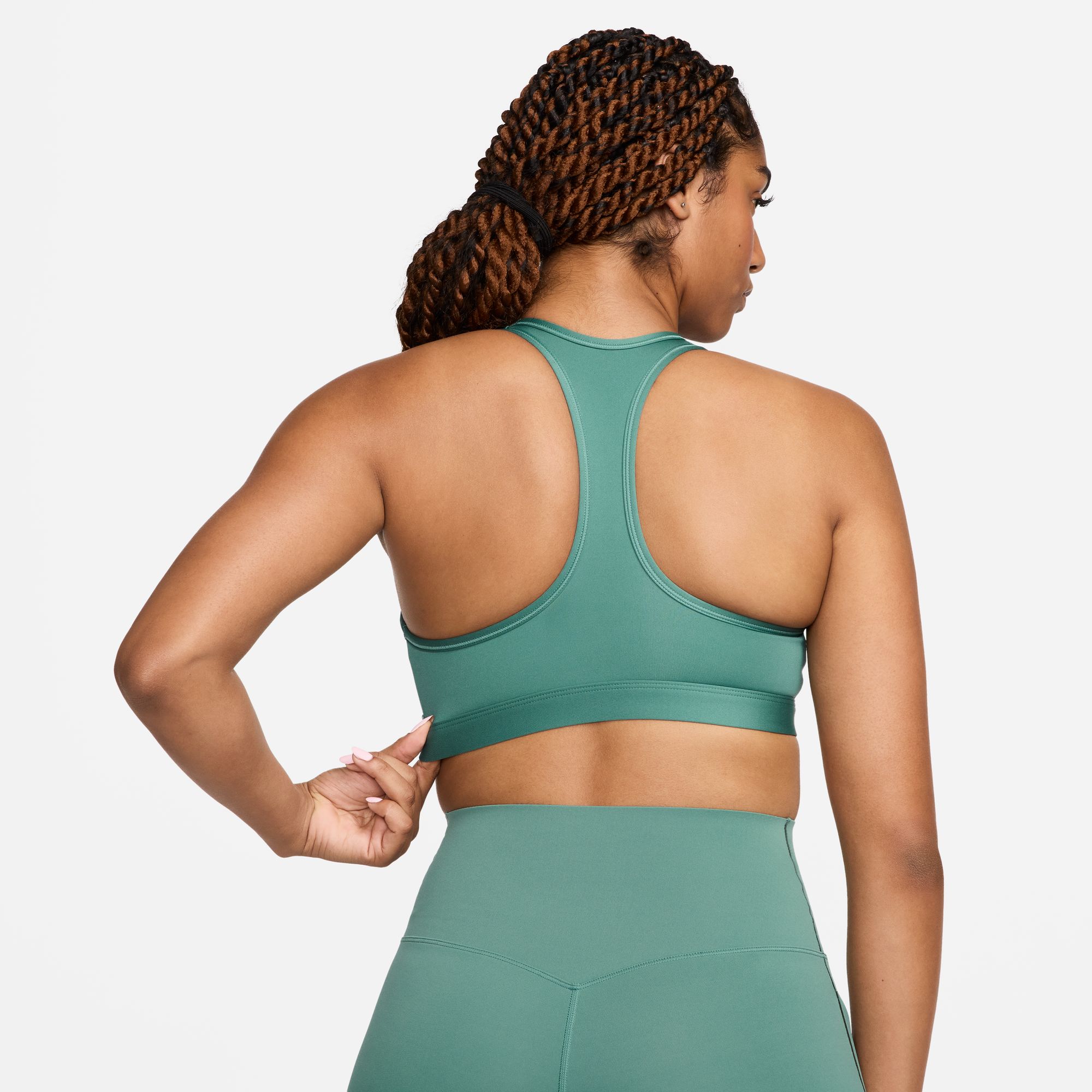 Swoosh Medium Support Padded Sports Bra  361/Bicoastal/White
