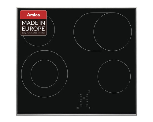 Glaskeramische kookplaat met frame Amica 60 x 50,5 cm 4 kookzones KMC 742 600 E