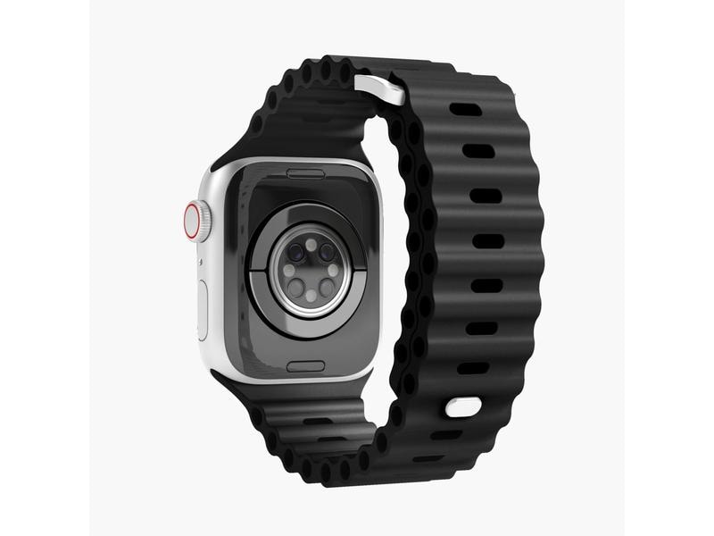 Vonmählen Wave Band Apple Watch 42/44/45/49 mm Black Armband für Apple Watch 42/44/45/49 mm