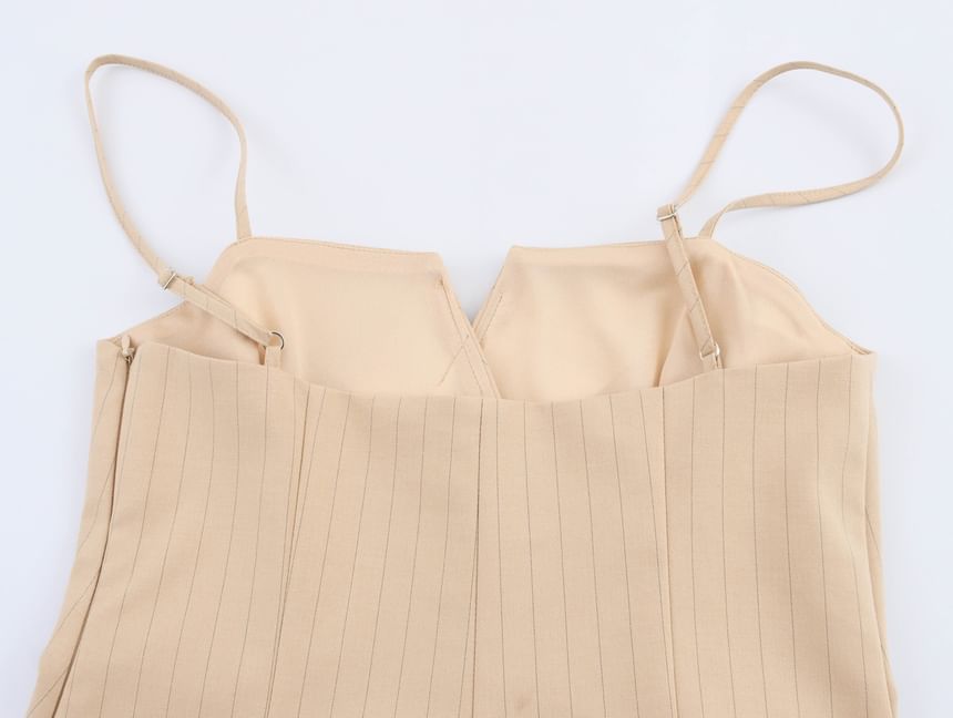 Cumulys - Effen cami-top / mini-kokerrok met middelhoge taille