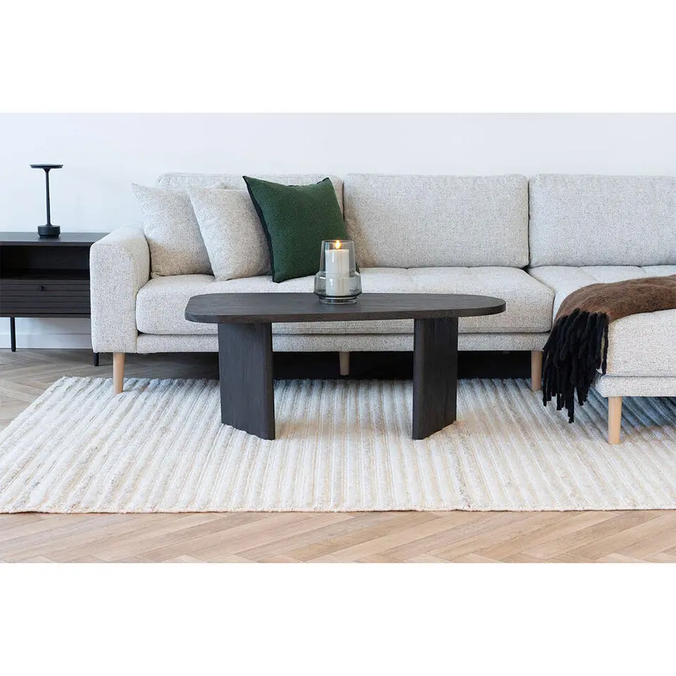 Salontafel Donkerbruin - Organisch - 100x50x41cm - Melo