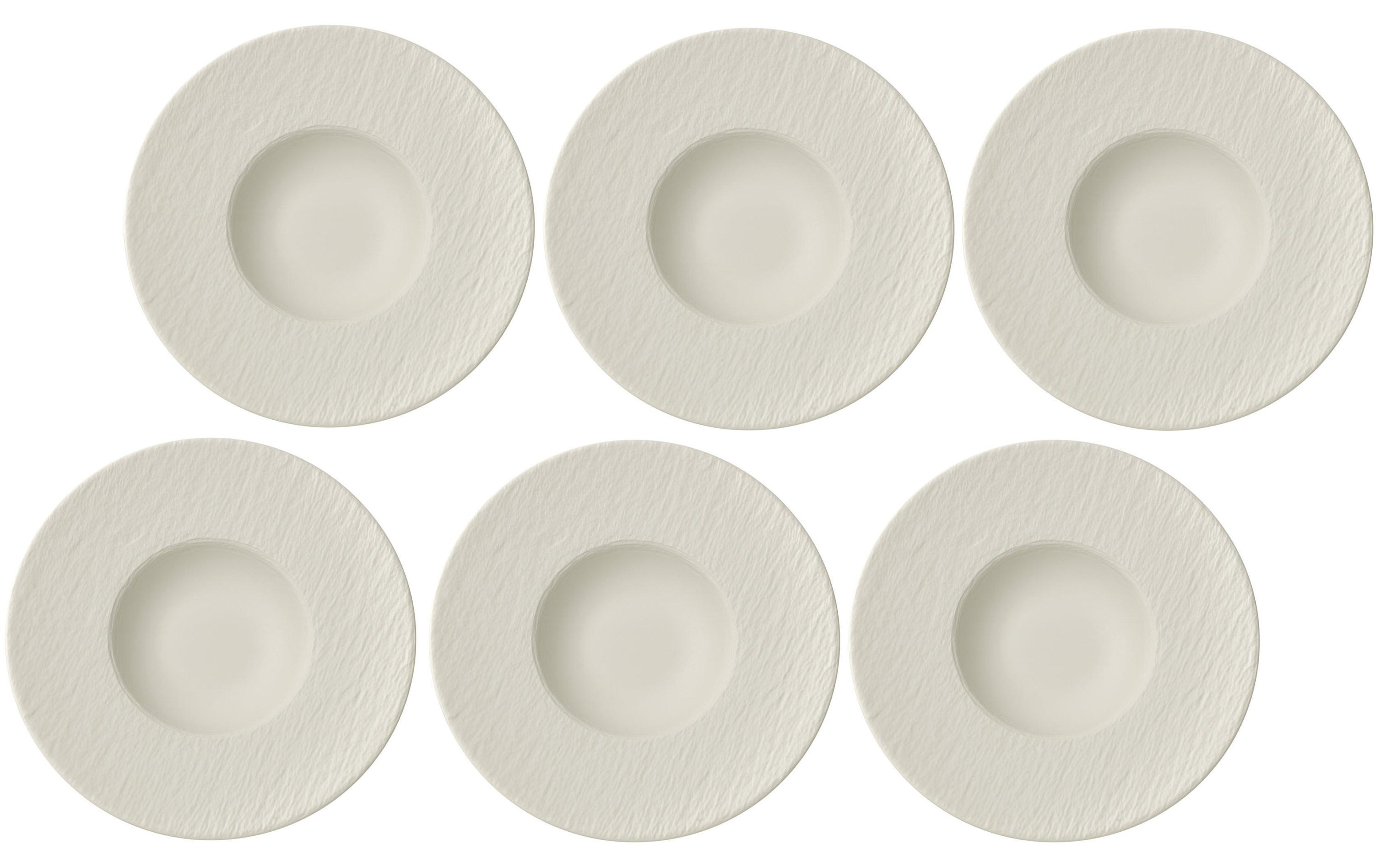 Suppen- & Pastateller Manufacture Rock Ø 29 cm, 6 Stk, Weiss<br>Sechs Pastateller