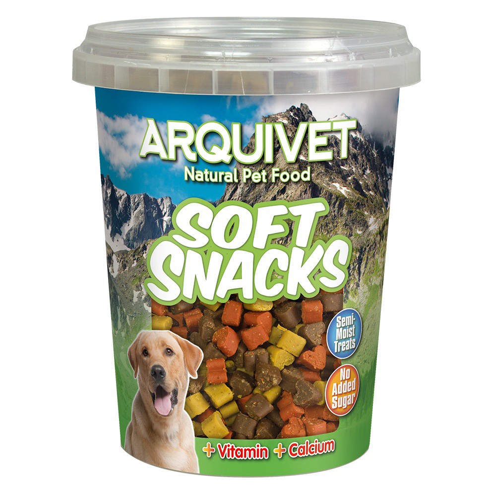 Arquivet Mini Hearts Mix de Petiscos Macios para Cães - Sabores Cordeiro, Carne e Frango