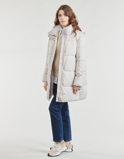 Esprit - LONG COSY PUFFER COAT - Beige