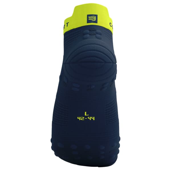 Chaussette running COMPRESSPORT PRO RACING SOCKS V4.0 RUN LOW DRESS BLUES/GREEN SHEEN