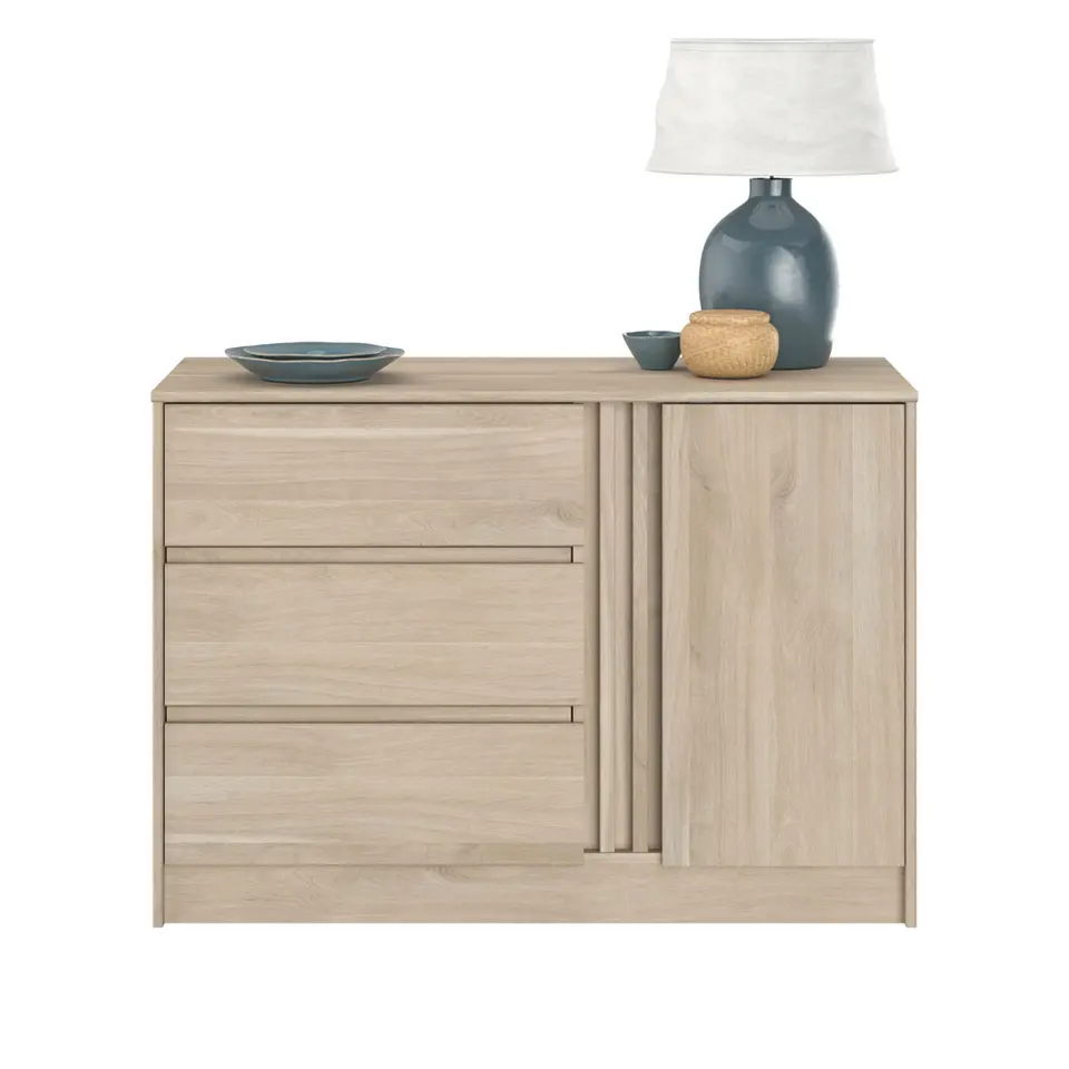 Dressoir Evi - eikenkleur - 76,8x109,8x50 cm