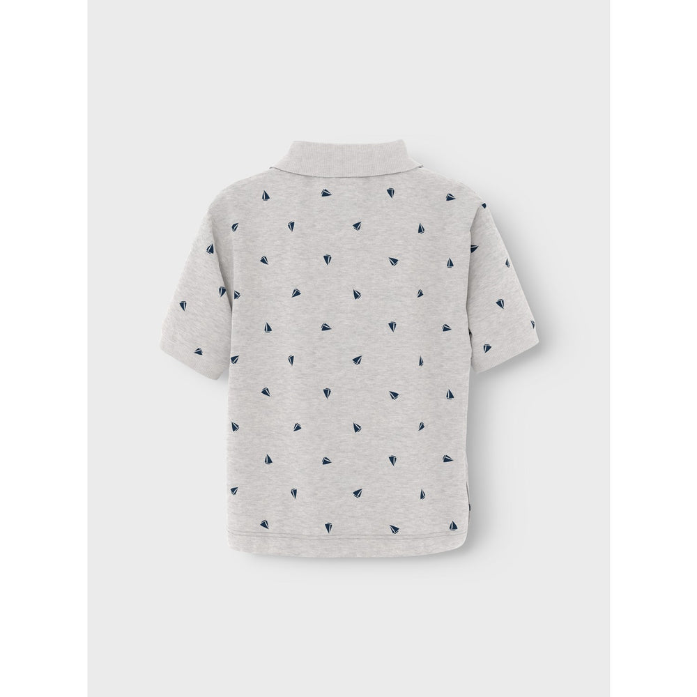 Køb Name It Light Grey Melange Boats Volo Regular Polo