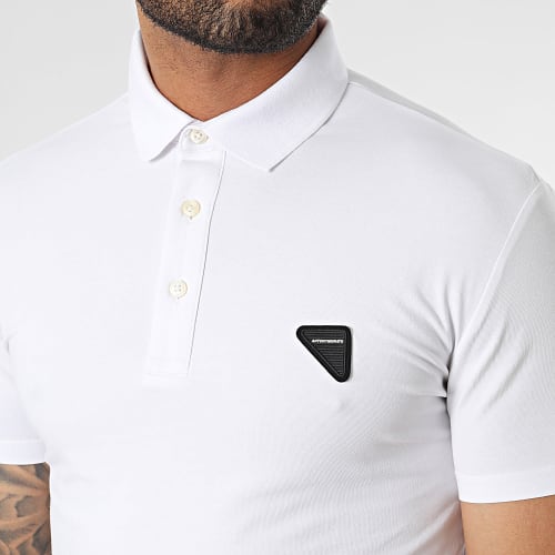 Polo Manches Courtes Slim Chicago MMKS02325 Blanc