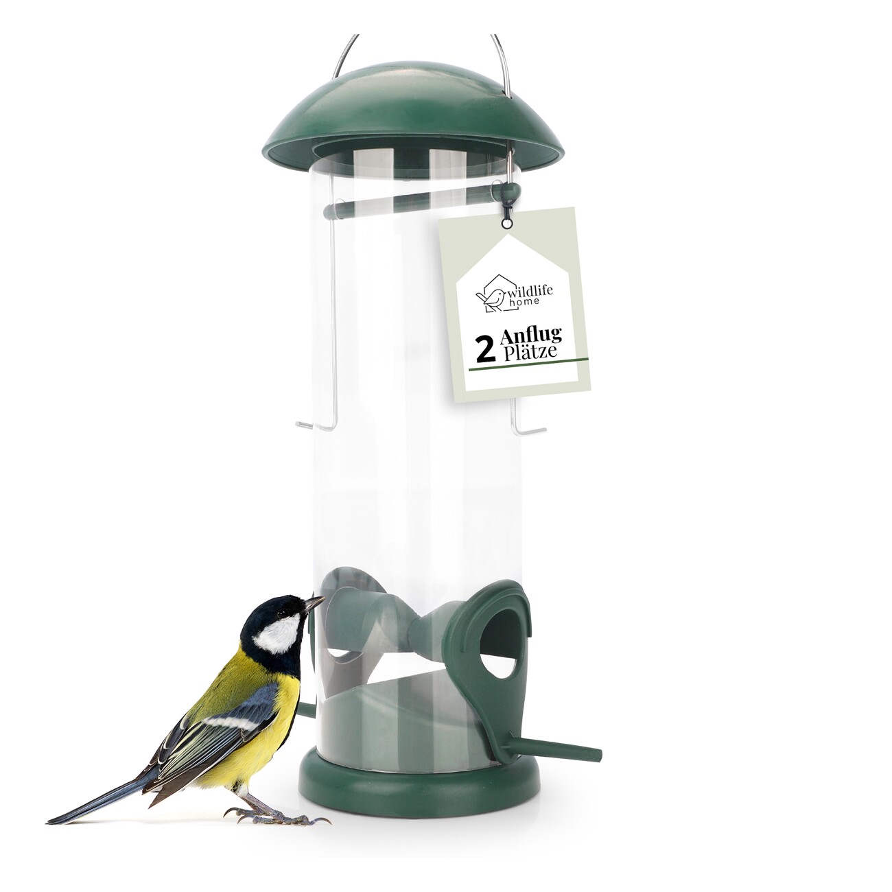WILDLIFE HOME Vogelfuttersäule für Körnerfutter, 20cm